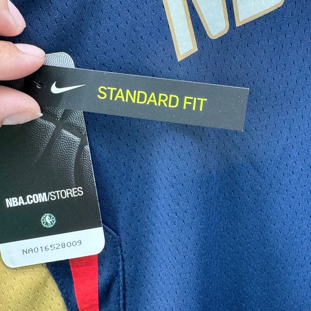 Nike NBA New Orleans Zion Williamson Swingman Jersey‎ Mens Size Large Blue Gold